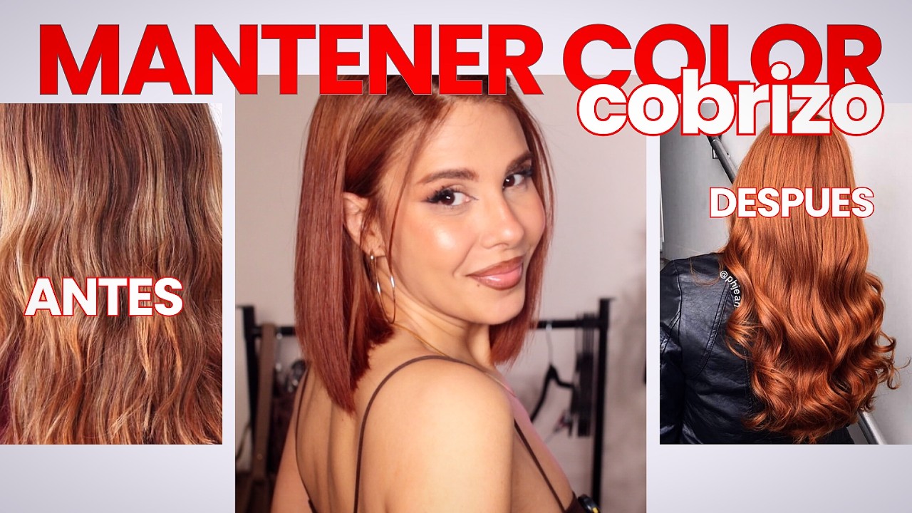 Ver vídeo: Cómo mantengo mi pelo cobre: retoque de puntas y cuidado del color